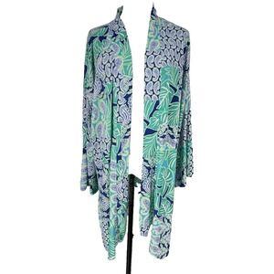 NEW Ruby Road Women's 1X Bali Breeze Cardigan Shirt Topper Tropical Breezy